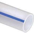 Semi-Clear with Blue Stripe PTFE Jacket