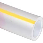 Semi-Clear with Yellow Stripe PTFE Jacket