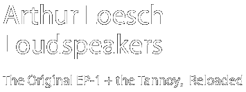 Arthur Loesch Loudspeakers