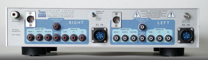 1.1 Control Preamplifier Front