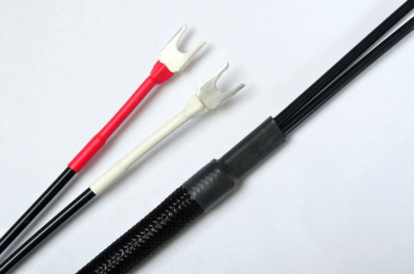 Silver Speaker Cables with the optional Protective Cover