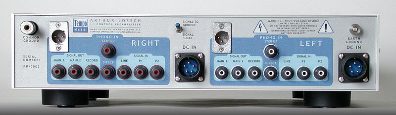 1.1 Control Preamplifier Back